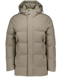 Paul & Shark - Typhoon Re-4X4 Stretch Lange Gewatteerde Jas - Lyst