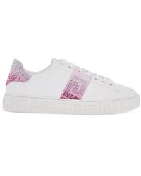 Versace - Crystal Greca Sneakers - Lyst