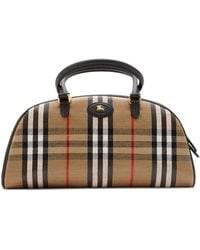 Burberry - Tote Bags Neutro Nero-Donna - Lyst