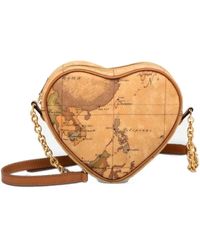 Alviero Martini 1A Classe - Mini umhängetasche mit herz und geo classic print - Lyst
