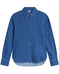 Closed - Hemdbluse Aus Denim - Lyst
