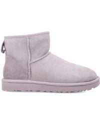 UGG - Classic Mini Ii Suede Boots With Shearling Lining - Lyst