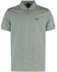 HUGO - Tops ,Groen ,Katoen Pirax Striped C Polo - Lyst