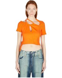 OTTOLINGER - Tops ,Oranje ,Katoen Loop Top - Lyst