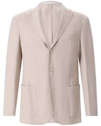 Eleventy - Linnenmix Blazer - Lyst