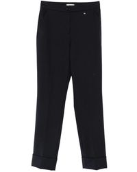 Herno - Broeken ,Zwart ,Broek Met Omgeslagen Zoom - Lyst