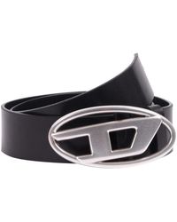 DIESEL - Accessoires ,Zwart ,Leer B-1Dr Riem - Lyst