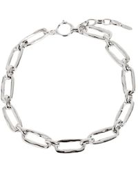 Malababa - Unregelmäßige kette halskette silber rhodium,unregelmäßige link kette halskette vergoldet - Lyst