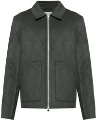 Samsøe & Samsøe - Jassen ,Groen ,Wol Sapaulo Jacket - Lyst