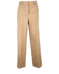 Officine Generale - Wide Trousers - Lyst