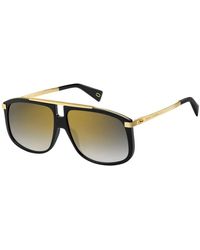Marc Jacobs - Schwarze gold sonnenbrille marc 243/s - Lyst