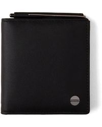 Borbonese - Accessoires ,Zwart ,Leer Leren Portemonnee Met Kaarthouders - Lyst