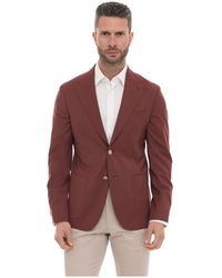 Paoloni - Jassen ,Rood ,Wol G527Y Jacket - Lyst