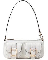 Michael Kors - Genarbte Leder Schultertasche - Lyst