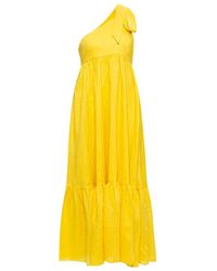 Zimmermann One-shoulder Jurk - Geel