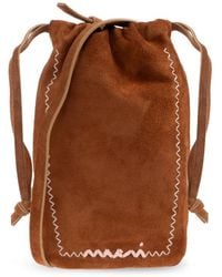 Marni - Accessoires ,Bruin ,Leer Telefoonhoes - Lyst