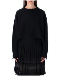 Low Classic - Round-Neck Knitwear - Lyst