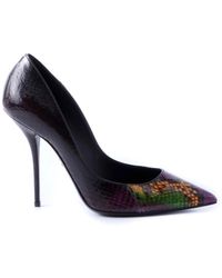 Dolce & Gabbana - Dolce gabbana women python heeled 11cm shoes - Lyst