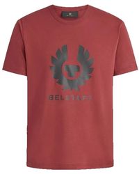 Belstaff - Magliette phoenix con grafica in rosso lava - Lyst