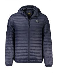 Roberto Cavalli - Jassen ,Blauw ,Gewatteerde Jas Met Stiksels - Lyst