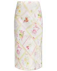 LoveShackFancy - Midi Skirts - Lyst