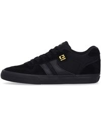 Globe - Fitness ,Zwart ,Suède Zwart/Goud Skate Schoenen Vulcanized Stijl - Lyst
