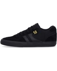 Globe - Fitness ,Zwart ,Suède Zwart/Goud Skate Schoenen Vulcanized Stijl - Lyst