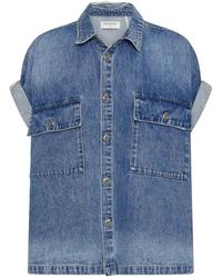 One Teaspoon - Overhemden ,Blauw ,Denim Denim Korte Mouw Oversized Overhemd - Lyst