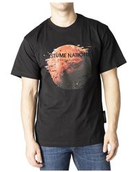 CoSTUME NATIONAL - Schwarzes print t-shirt - Lyst