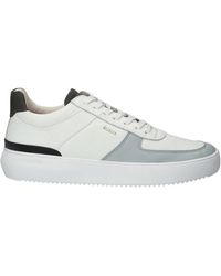 Blackstone - Weiß grau sneaker mid stil - Lyst