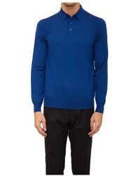 Paolo Pecora - Blaues poloshirt - Lyst