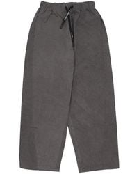 Acupuncture - Zwarte Wijde Pijp Katoenen Broek - Lyst