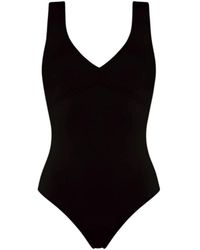Eres - Badmode ,Zwart ,Sophistique V-Hals Badpak Ultra Comfort - Lyst