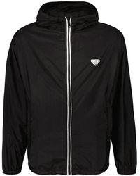 Prada - Kapuzenjacke Aus Re-Nylon - Lyst