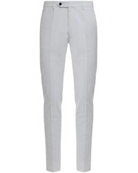 Moorer - Broeken ,Wit ,Katoen Carlon-Ves Corduroy Broek - Lyst