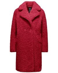 Bomboogie - Cappotto in sherpa fleece con revers - Lyst