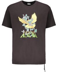 Ksubi - Tops ,Zwart ,Katoen Geribbelde Katoenen T-Shirt - Lyst