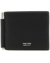 Tom Ford - Hammered Leather Card Holder - Lyst