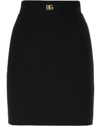 Dolce & Gabbana - Falda estirable del logotipo de - Lyst