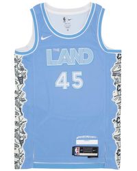 Nike - Fitness ,Blauw ,Polyester Nba Swingman Tank Top Mitchell 45 - Lyst
