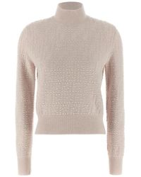 Fendi - Truien & Vesten ,Roze ,Wol Pon Pon Sweater - Lyst