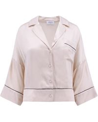 Off-White c/o Virgil Abloh - Camicia da pigiama in viscosa con stampa logo - Lyst
