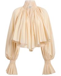 KHAITE - Overhemden ,Wit ,Katoen Durer Top - Lyst
