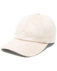 Jacquemus - Beiger Wollfilz Bestickter Logo Hut - Lyst