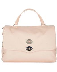 Zanellato - Schoudertas Van Leer Met Studs - Lyst