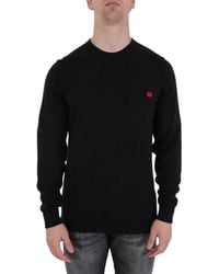 HUGO - Round-Neck Knitwear - Lyst