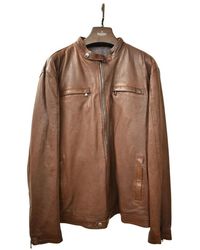 Barba Napoli - Jassen ,Bruin ,Leren Jas - Lyst