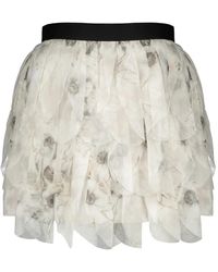 Max Mara - Printed Short Skirt - Lyst