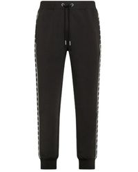 Sun 68 - Broeken ,Zwart ,Katoen Fleece Tech Broek - Lyst