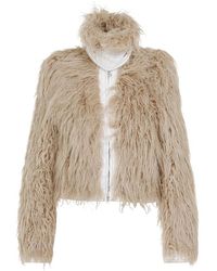 Dries Van Noten - Jassen ,Katoen Chique Nude Neutrals Jas - Lyst